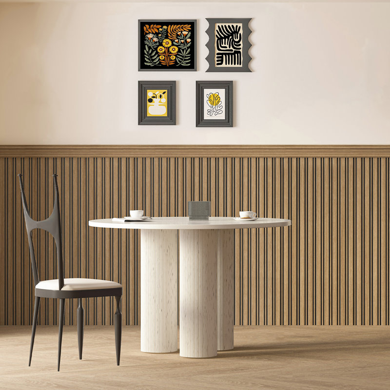 Art3d Board and Batten Wall Panel Kit, 9.84'' W X 37.8" L Polystyrene Wainscoting Wall Panel for Interior Decoration(31 sq.ft./Case)