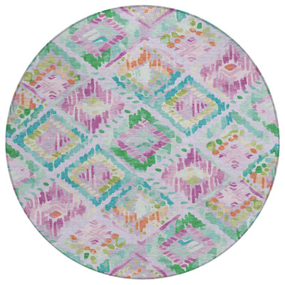 Marave Purple Washable Indoor-Outdoor Rug - 