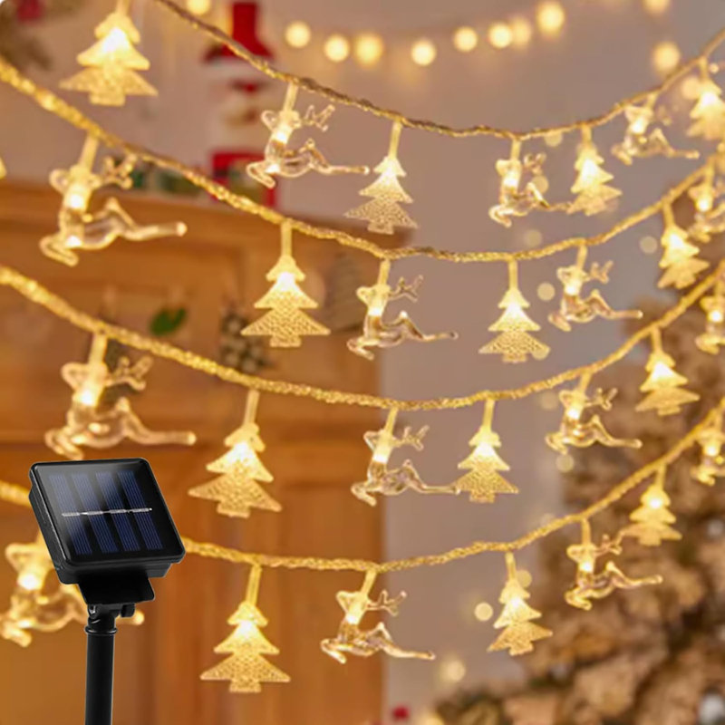 Kary 30 - Bulb 252'' Solar Powered Curtain String Light
