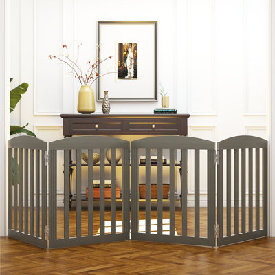 4-panel Wooden Dog Gate