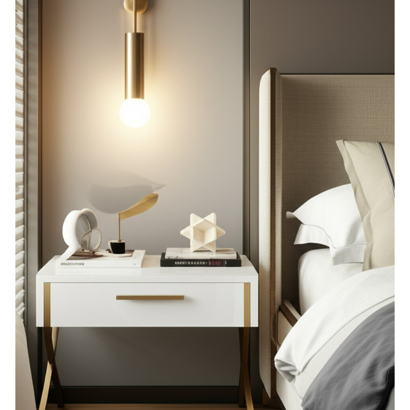 Joss & Main 5-Inch Travertine Geometric Object In Tan