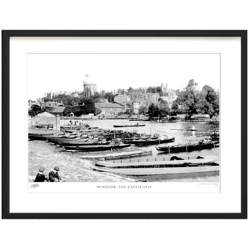 Windsor, The Castle 1914 by Francis Frith - Single Picture Frame Print, 40cm H x 50cm W x 2.3cm D