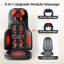 Coussin de fauteuil de massage, coussin de massage pour le cou et le dos Shiatsu 3-en-1 avec chaleur, hauteur et intensité réglables, coussin de massage complet pour fauteuil inclinable et canapé