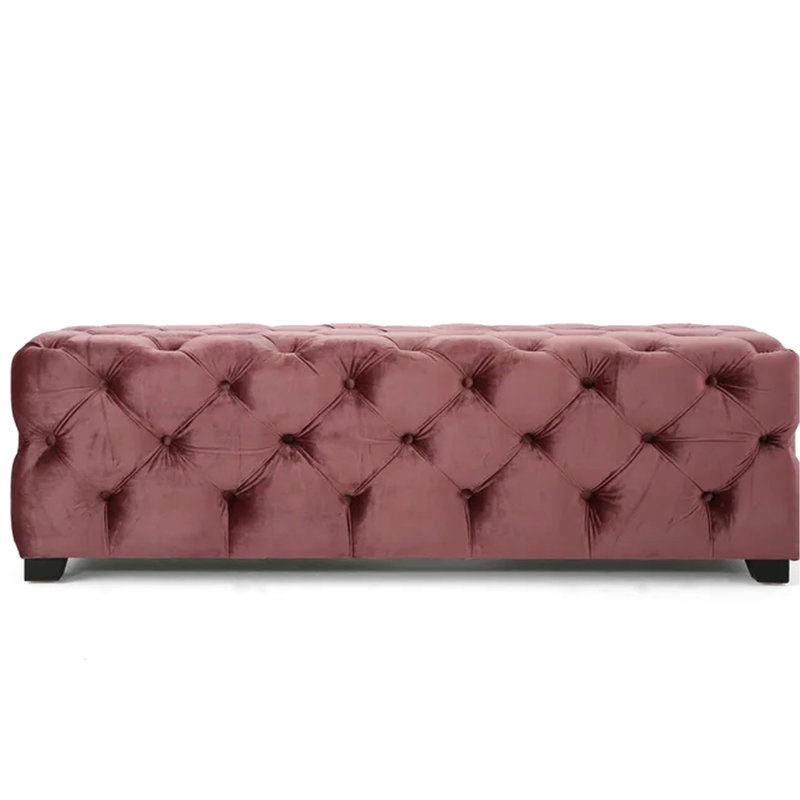 Bouton de velours rosé pour un décor chic avec capitonnage, moderne, Rosé