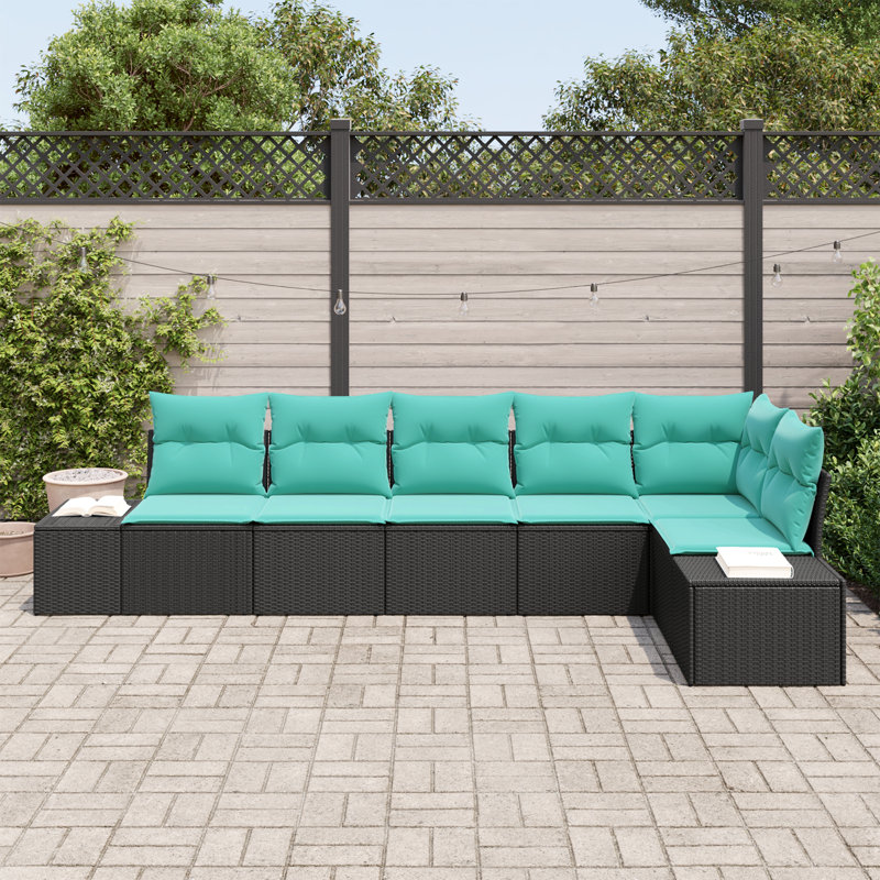 Ensemble de canapé de jardin avec coussin 6 pièces vidaXL