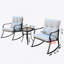 Chaise berçante et théière blanc cassé-1440225951