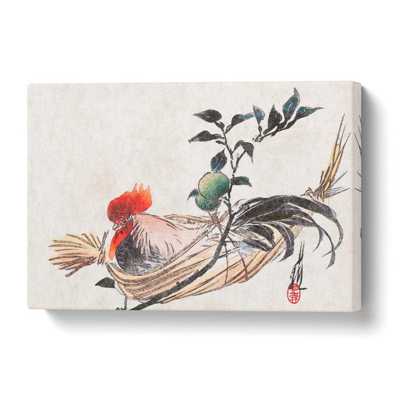Rooster by Ogata Gekko - Wrapped Canvas, 50.8 cm H x 76.2 cm W