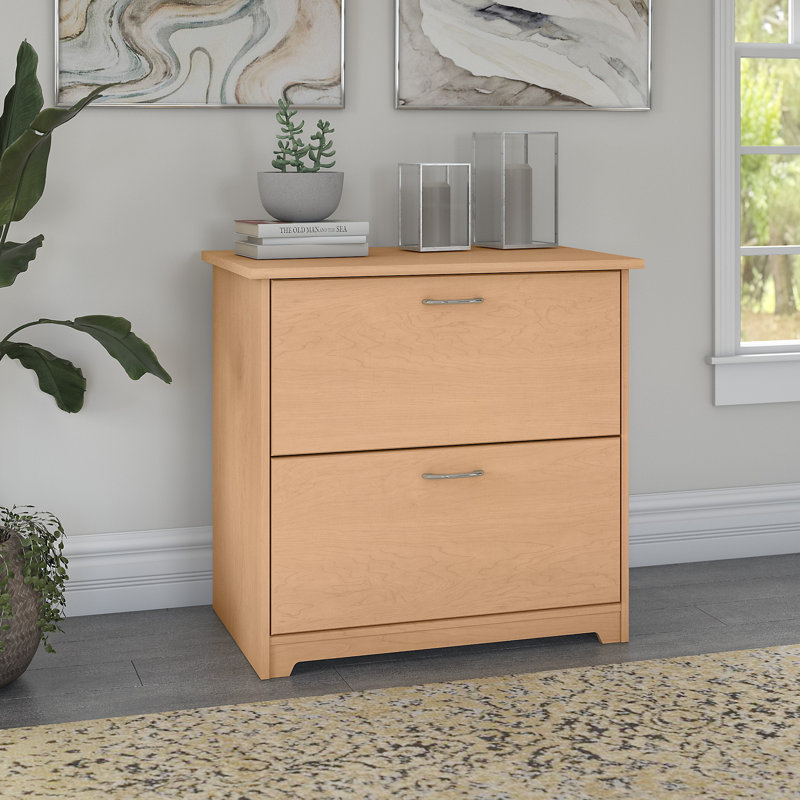 Osvald 31.26'' Wide 2 -Drawer File Cabinet, Natural Maple