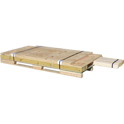 EZ-Fit Sheds Solid + Manufactured Wood Flooring Kit