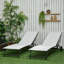 Chaise longue d'extérieur (ensemble de 2)