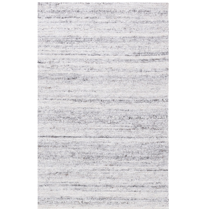 Tiaisha Hand Tufted Performance Striped Rug, Rectangle 4' x 6'