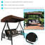 Padded swing with steel frame and stand-96369162