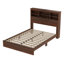 Wood 4-piece Bedroom Set With Bed, Storage Headboard And Charging Station, 2 Nightstands, 1 Dresser
