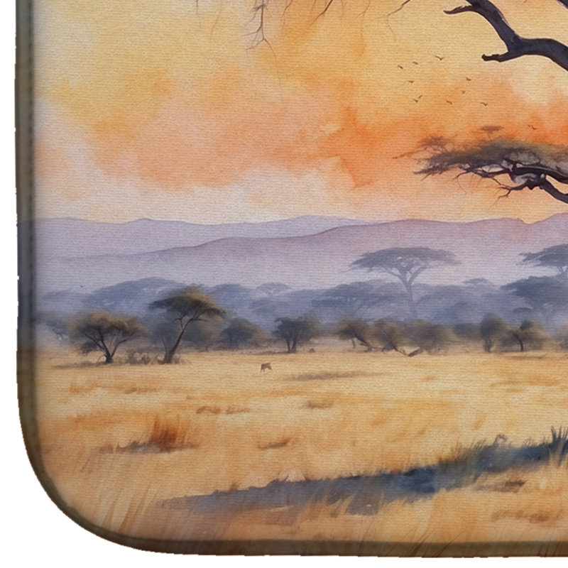 Tapis de vaisselle Elephants Savanna Sunrise
