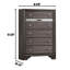 Commode 6 tiroirs 31,25 po de large Chrissy Grey