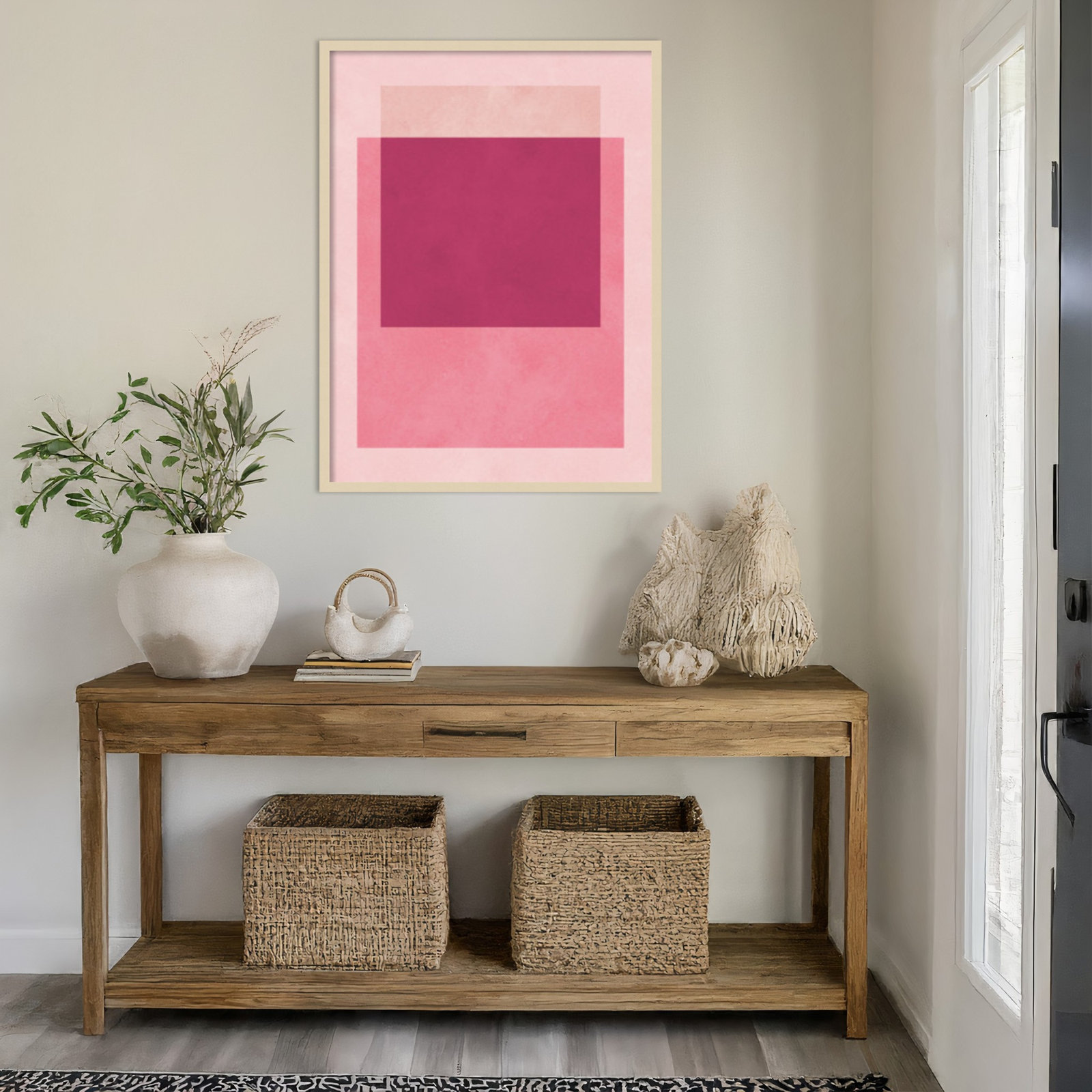 Overlapping Geometry 12 Print, 41" H x 31" W, Brown