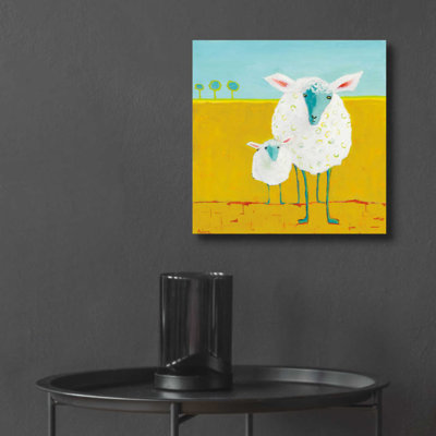 «Mama And Baby Sheep» par Phyllis Adams