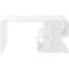 White Club Desk Snake 150x70cm
