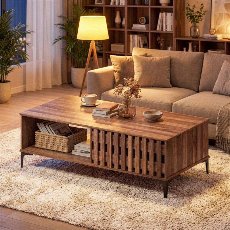Table basse 47 po Mid-Century