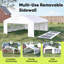 Auvent d'extérieur robuste de 20 x 20 pi avec fenêtres ventilées enroulables Quictent-123103229