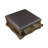 Traditional Brown Finish Cocktail Table With 4 Storage Drawers Shelf Durable Wood Living Room Furniture 1Pc Functional Ottoman Upholstered