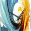 Horloge murale spirale abstraite-934150971
