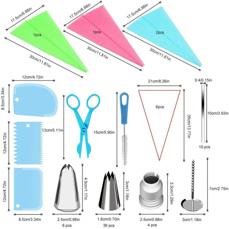 72 -Piece Pastry Tool Set
