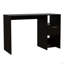 Bureau d'ordinateur Odessa avec tiroir simple et armoires de rangement ouvertes-302862486-302862490