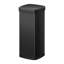 Poubelle EKO Ecosmart 80L / 21,1 gallons à capteur de mouvement - Grande poubelle de cuisine automatique sans contact avec couvercle à fermeture en douceur pour la maison ou le bureau, acier inoxydable brossé, noir mat