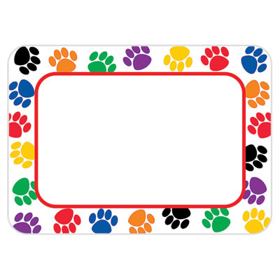 Étiquettes de nom «Paw Prints»
