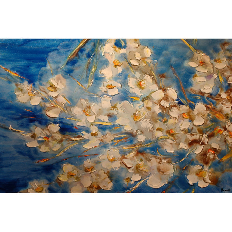 Le printemps arrive - reproduction sur toile tendue, H 12 po x l 18 po x P 1,5 po