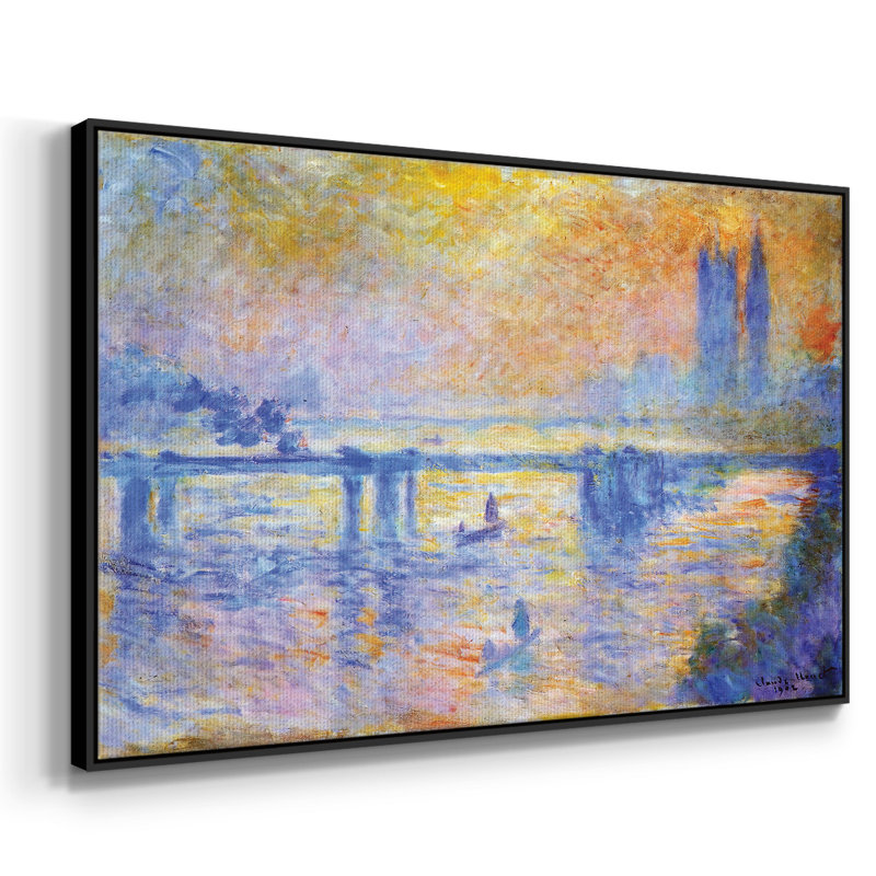 Pont Charing Cross, 1902 01, H 25 po x l 37 po x P 2 po, Noir