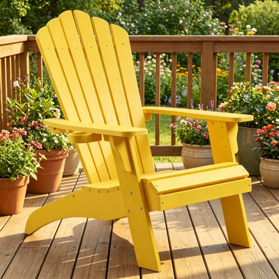 Fauteuil Adirondack surdimensionné avec porte-gobelet