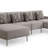 Upholstered 64 " U-Shaped Seating Component