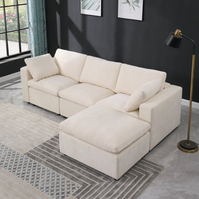 Canapé modulaire confortable en forme de U pour le salon - Style polyvalent