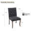 Upholstered Chenille Fabric Accent Dining Chair-2028330914