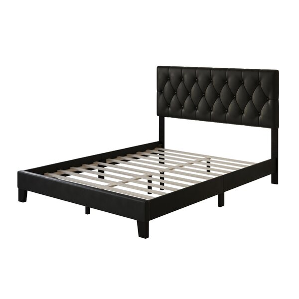 Lark Manor Aleahya Vegan Leather Bed & Reviews | Wayfair