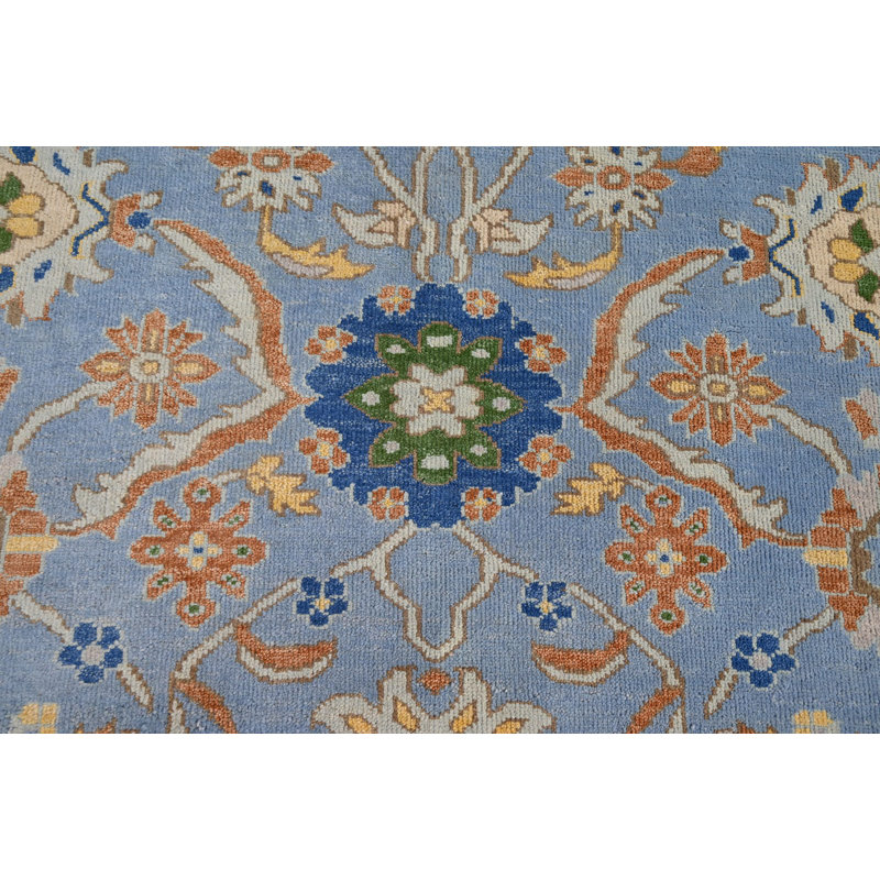 Rectangle Hand Knotted Wool Area Rug