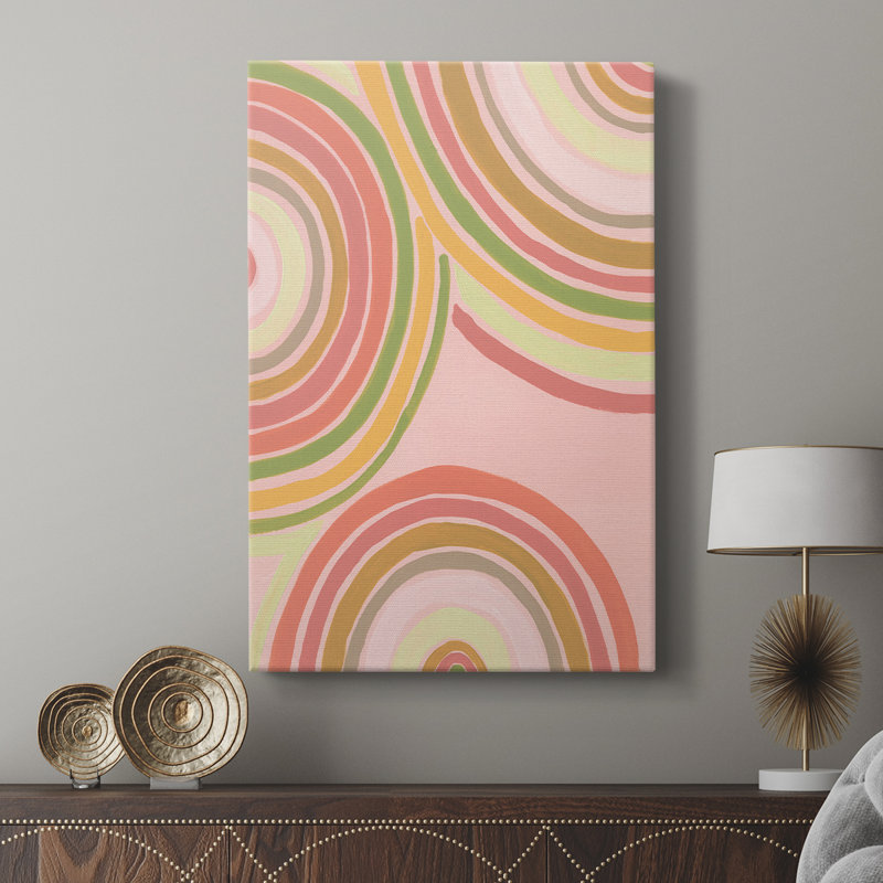 Abstrait arc-en-ciel I - galerie Cavas sur mesure, H 18 po x l 12 po