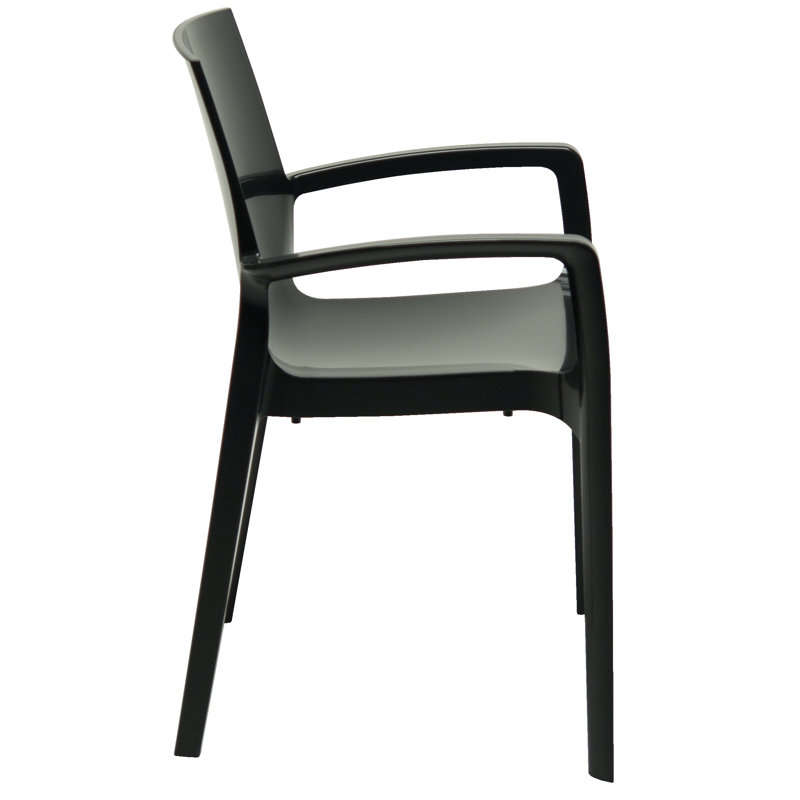 MacLaine Stacking Chair, Anthracite