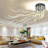 Kiotti Plastic LED Flush Mount LED Modern Ceiling Light Ceiling Lights Dimmable with Remote Control