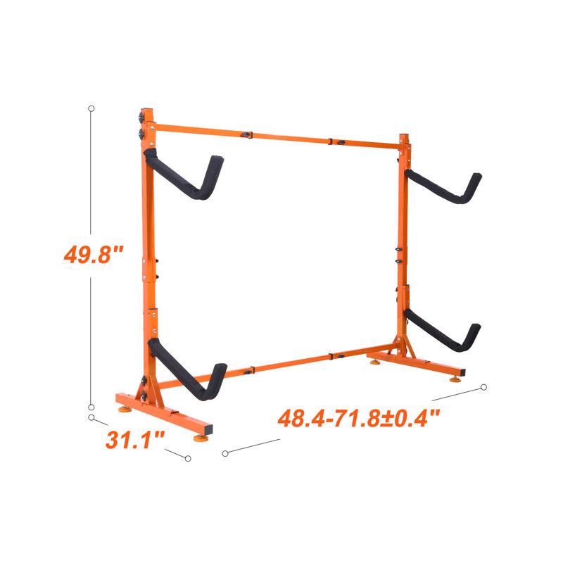 Steel Freestanding Adjustable Kayak Rack