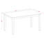 Ensemble de table de salle à manger 5 pièces à hauteur de comptoir comprenant une table de cuisine rectangulaire et 4 chaises de salle à manger en tissu de lin, 36 x 60 pouces, chêne-689376886-744784643