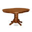 L'ensemble de mobilier de salle à manger 5 pièces comprend une table de cuisine ovale avec rallonge papillon et 4 chaises de salle à manger rembourrées en similicuir de 42 po x 60 po, brun selle-950940792-1005223040-950940795