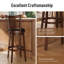 Tabouret de bar pivotant rembourré de 76 cm (30 po) avec cadre en bois massif et siège en similicuir pour la cuisine (ensemble de 2)-122162264-126923438-122558090