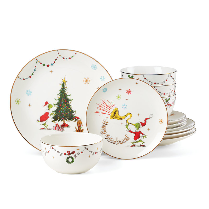 Service de table 12 pièces Merry Grinchmas