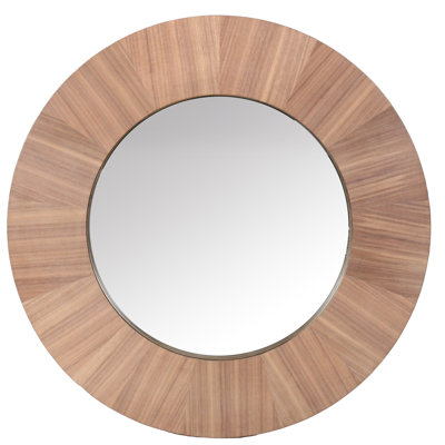 Netta Round Wood Mirror