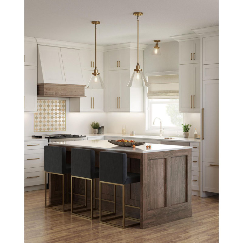 Semi Flush Mount, Brass 