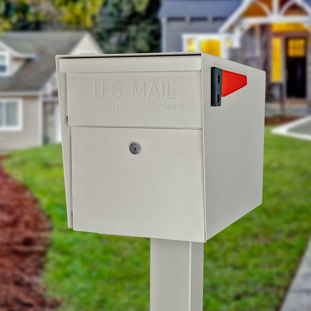Locking Post Mounted Mailbox Mail Boss Mailbox 
