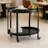 Oval Bar Cart with 2 Shelves